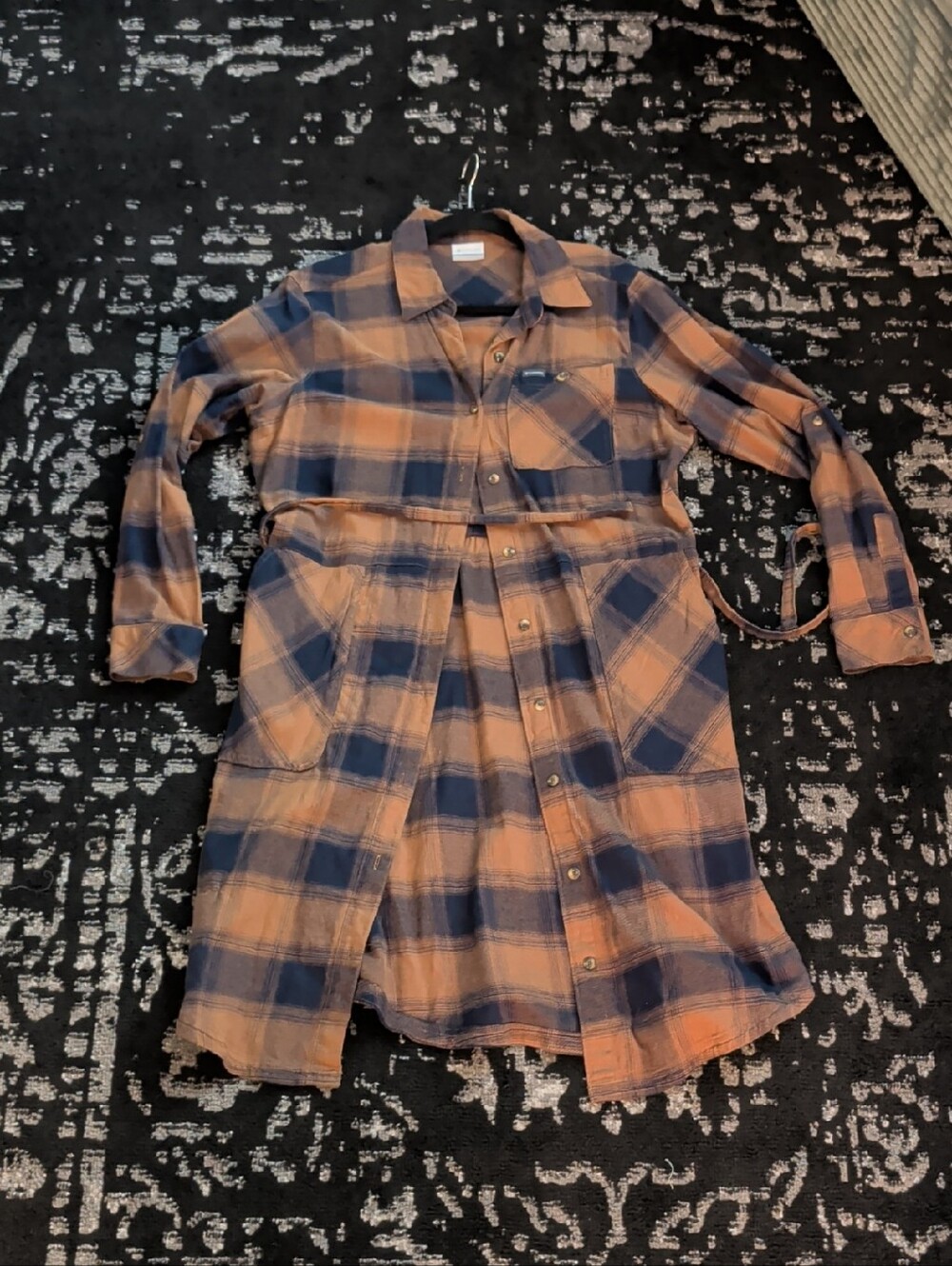 Columbia Plaid Flannel Shirt Dress